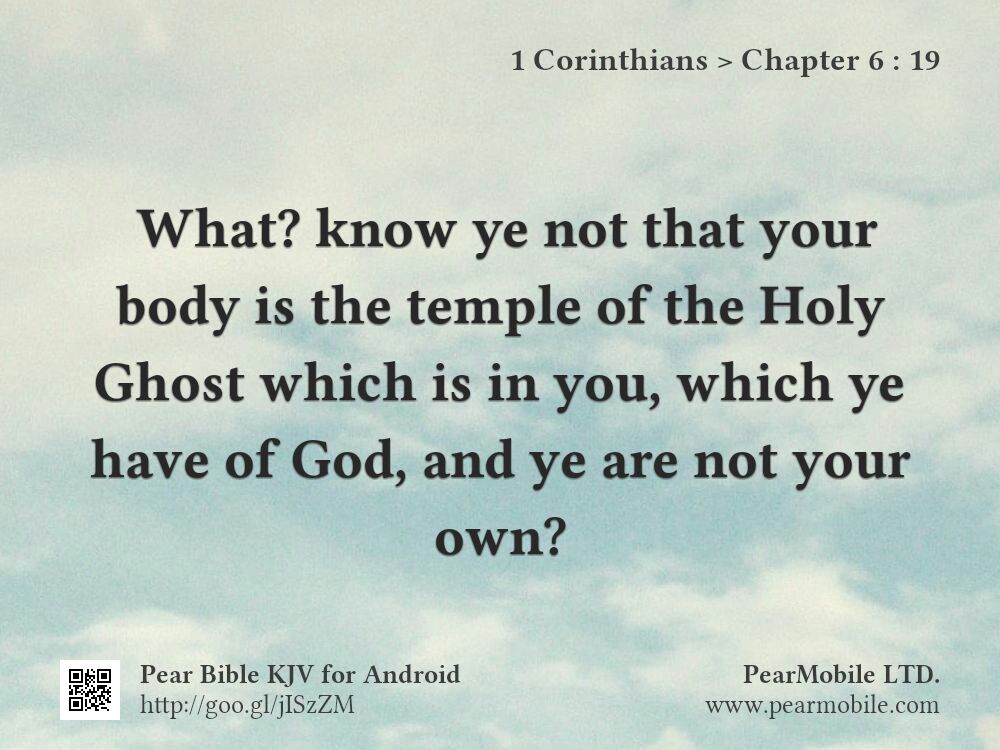 1 Corinthians, Chapter 6:19